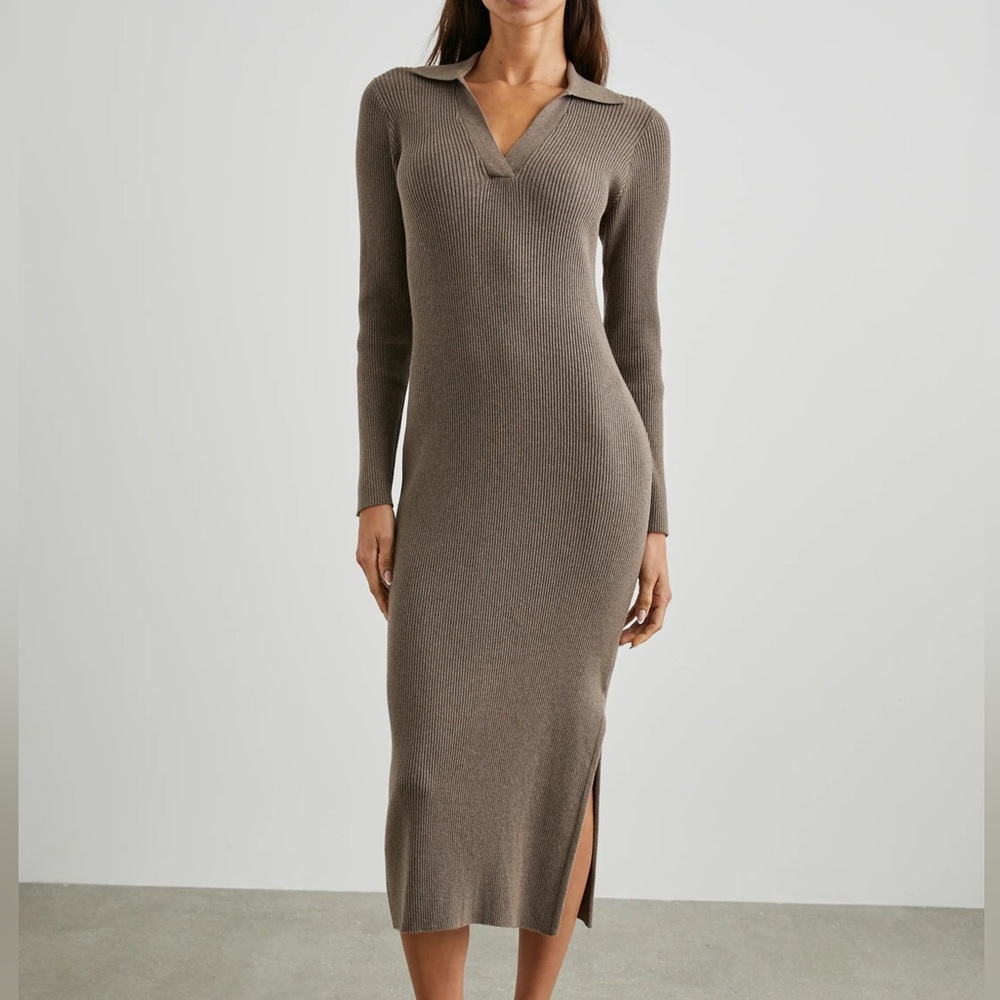 Rails Luciana Midi Knit Dress - Latte